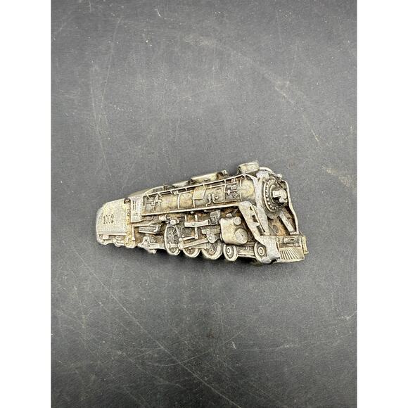 Vintage 1978 Bergamont Brass Works Train Belt Buckle - great condition - Picture 1 of 9
